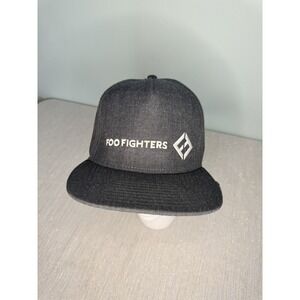 Foo Fighters Gray Snapback Hat Embroidered Logo Dave Grohl